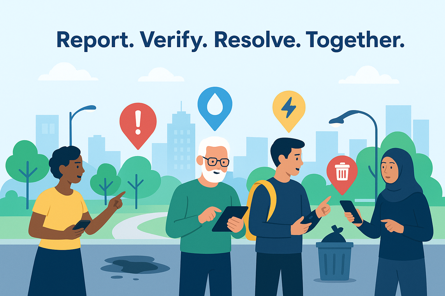 City with civic infrastructure